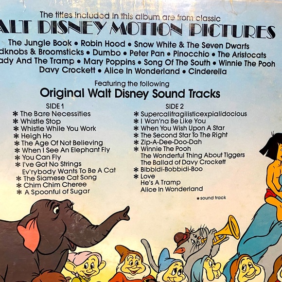 WALT DISNEY 1976 THE GREATEST HITS OF WALT DISNEY VINYL RECORD 24 SONGS RONCO - Picture 4 of 15
